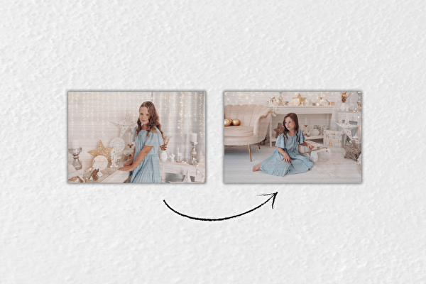 Doppelseitiger Druck auf Holz 30x20 cm 