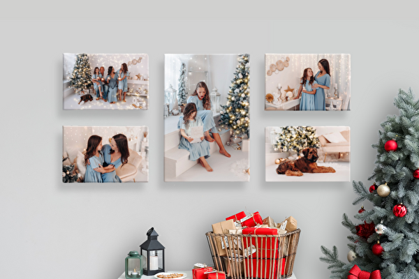 Fotoleinwand Set 5 Stück (1x - 45x30 cm, 4x - 30x20 cm) 