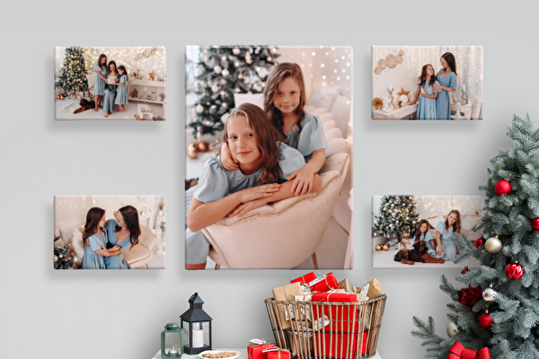 Fotoleinwand Set 5 Stück (1x - 60x45 cm, 4x - 30x20 cm) 