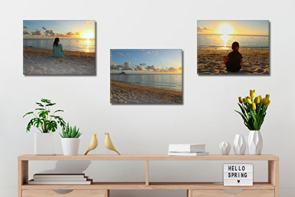 Fotoleinwand Set 3 Stück 40x30 cm