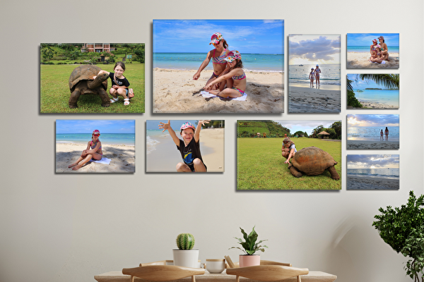 Fotoleinwand Set 10 Stück (1x - 70x50 cm, 2x - 60x40 cm, 3x - 45x30 cm, 4x - 30x20cm)